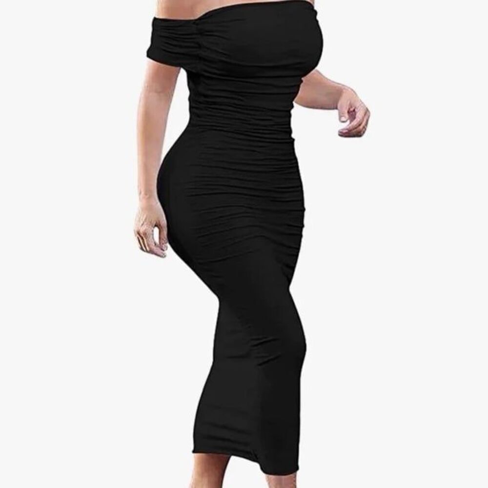 Elegant Black Bodycon Dress